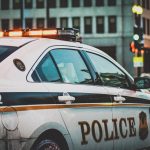 police car at street